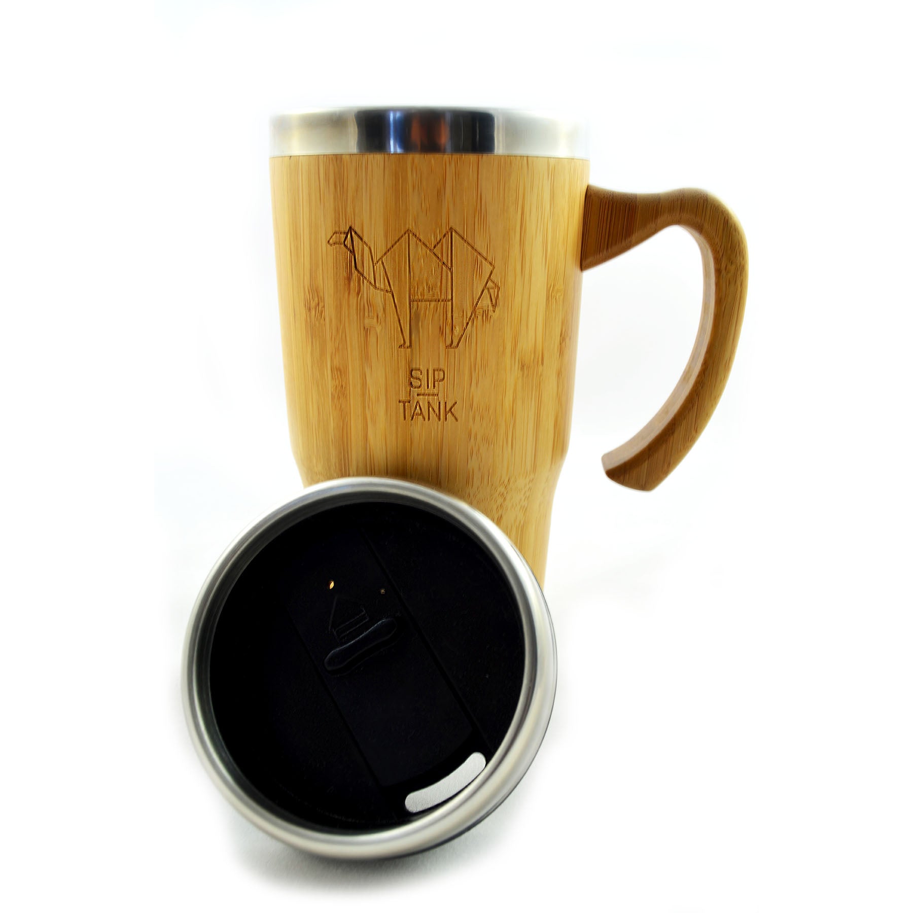 490 mL bamboo coffee mug